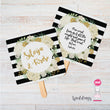 Load image into Gallery viewer, Lepeze Za Vjenčanje - Reveri Lepeze Za Vjenčanje - Zahvalnice Lepeze Za Vjenčanje - Dizajn Minimal&Stripes @HIA Weddings