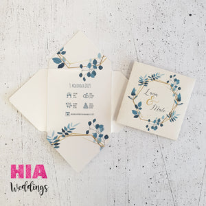 Pozivnice Za Vjenčanje - Dizajn 38 - Format J - Papir: bijeli @HIA Weddings