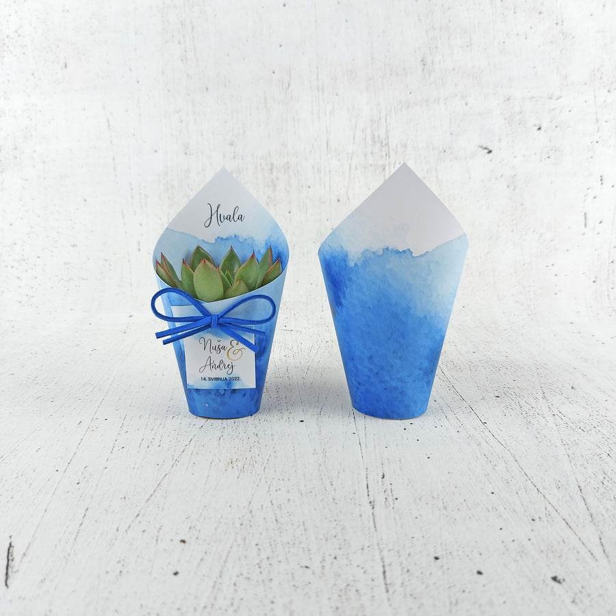 Dizajn No100 - Blue Watercolor