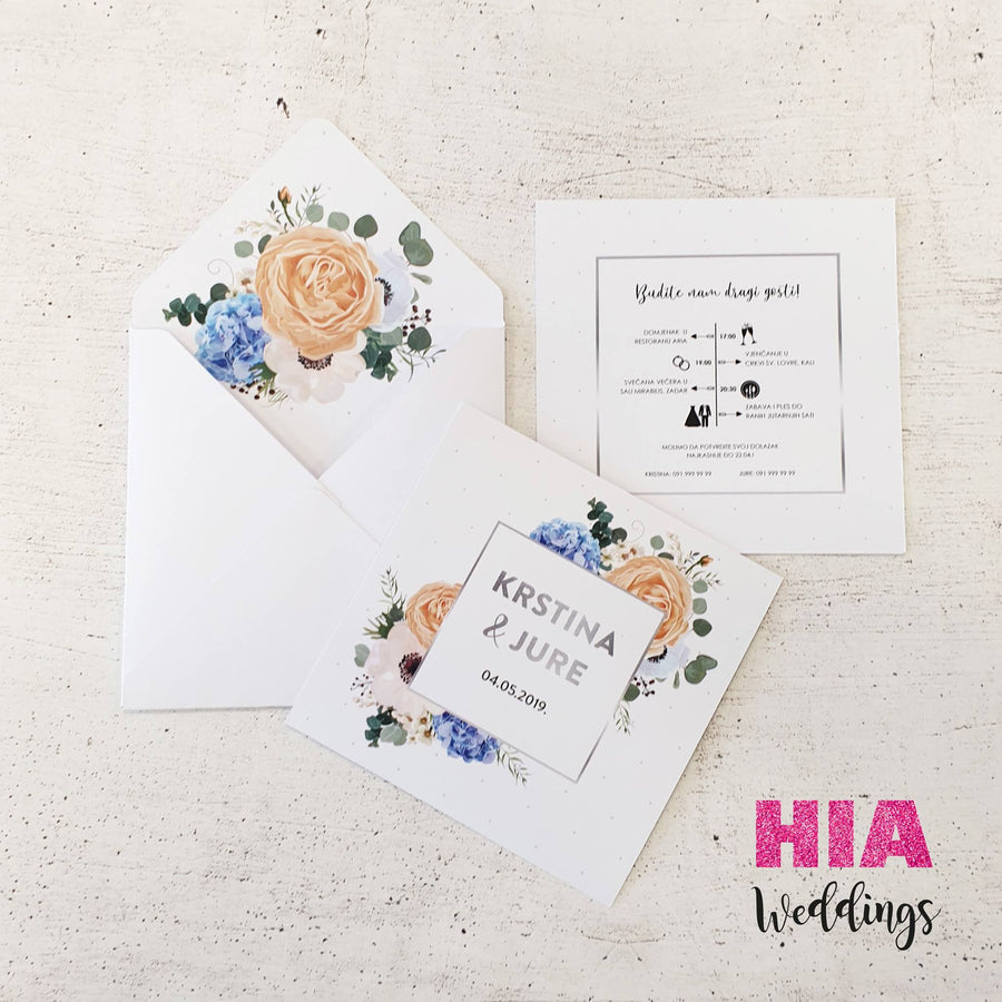 Personalizirane Kuverte Za Vjenčanje - Ručno Rađene - Dizajn Po Želji
