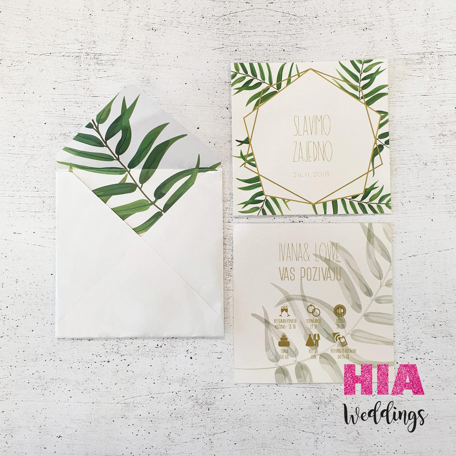 Personalizirane Kuverte Za Vjenčanje - Ručno Rađene - Dizajn Po Želji