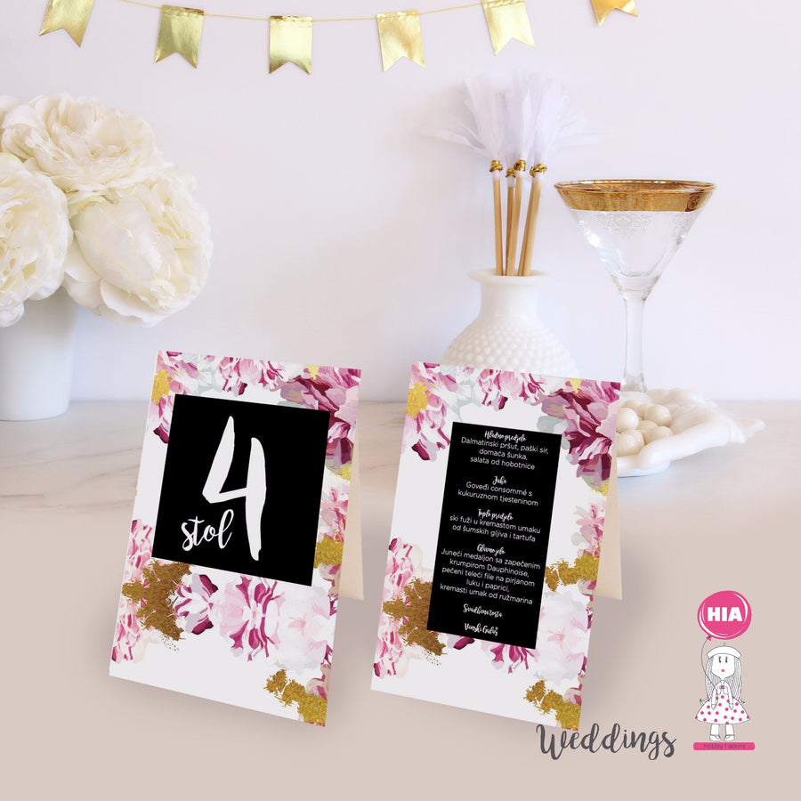 Dizajn No34 -  Gold&Flowers