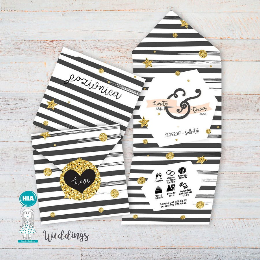 Dizajn No33 - Gold&Stripes