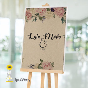 Plakat Uspomena Za Vjenčanje - Dizajn Flowers&Craft @HIA Weddings