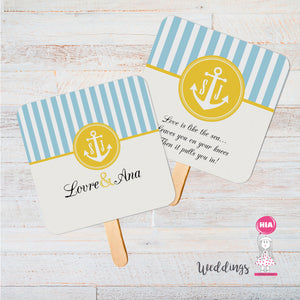 Lepeze Reveri Zahvalnice Za Vjenčanje Dizajn Bright Sailor @HIA Weddings