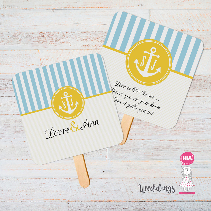 Lepeze Reveri Zahvalnice Za Vjenčanje Dizajn Bright Sailor @HIA Weddings