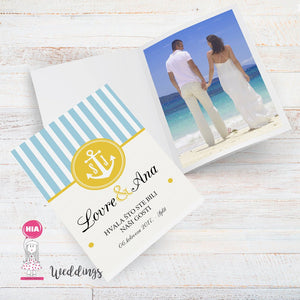 Zahvalnice Za Vjenčanje Dizajn Bright Sailor @HIA Weddings