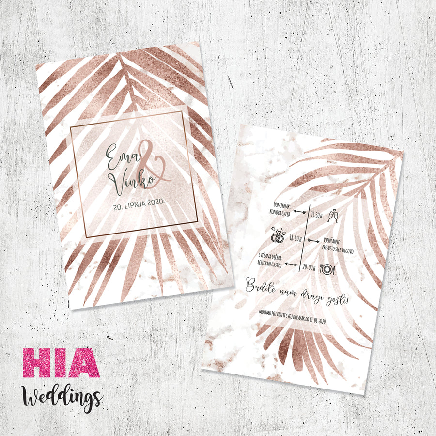Rosegold Palm - Design No 176