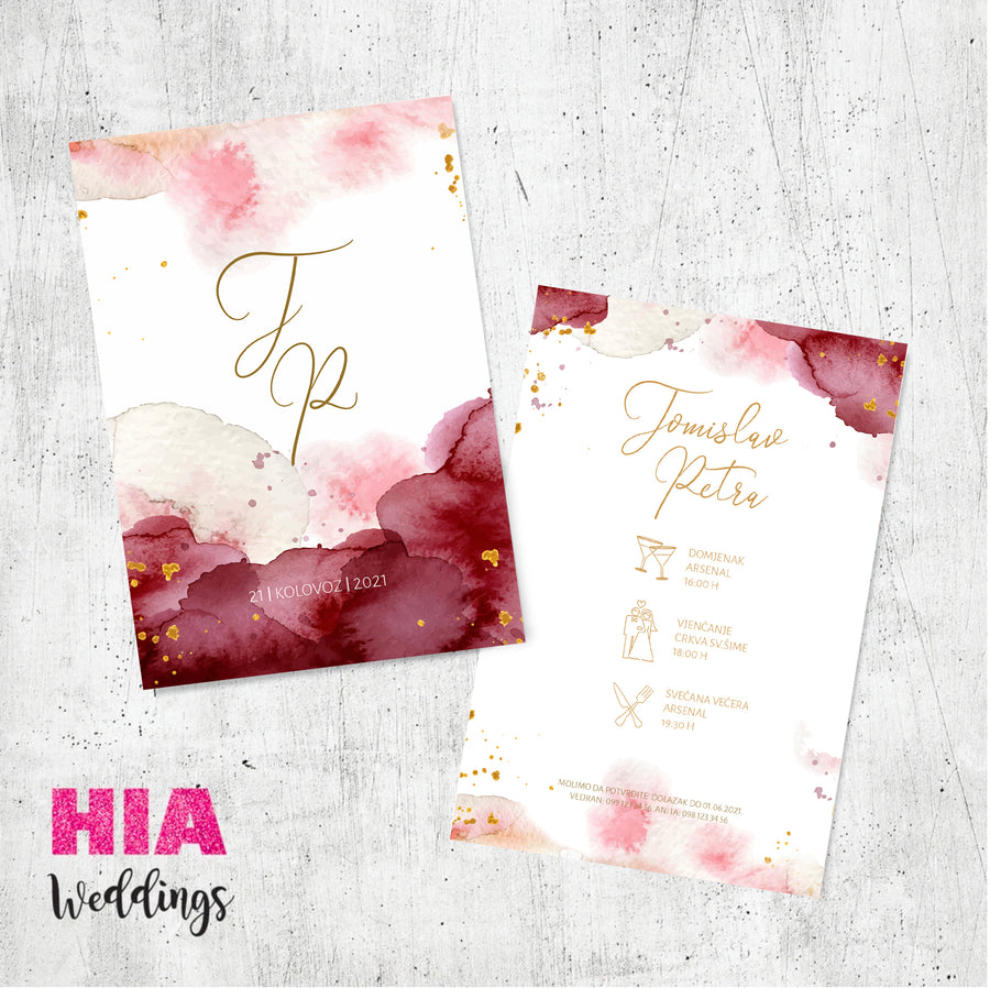 Burgundy Fantasy - Design No 168