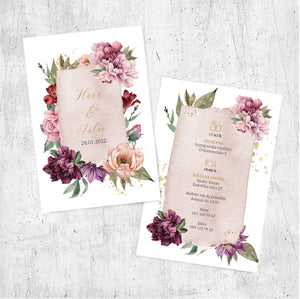 Watercolor Peony - Design No 122