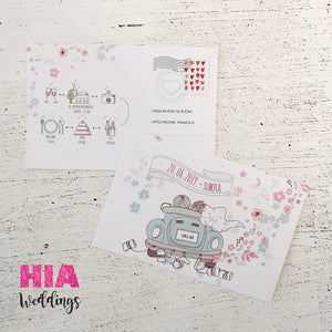 Pozivnice Za Vjenčanje - Dizajn 34 - Format A - Papir: Bijeli @HIA Weddings
