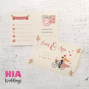 Pozivnice Za Vjenčanje - Dizajn 33 - Format A - Papir: Flora Avorio @HIA Weddings