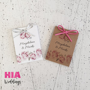 Zahvalnice Za Vjenčanje - Pokloni Za Goste - Konfeti - Konfete - Zahvalnice Sjemenke Cvijeća Dizajn No5 @HIAWeddings