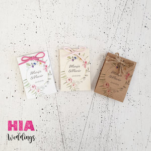 Zahvalnice Za Vjenčanje - Pokloni Za Goste - Konfeti - Konfete - Zahvalnice Sjemenke Cvijeća Dizajn No1 @HIAWeddings
