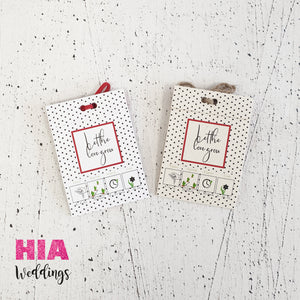 Zahvalnice Za Vjenčanje - Pokloni Za Goste - Konfeti - Konfete - Zahvalnice Sjemenke Cvijeća Dizajn No2 @HIAWeddings