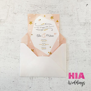 Pozivnice Za Vjenčanje - Dizajn 35 - Format A - Papir: bijeli @HIA Weddings