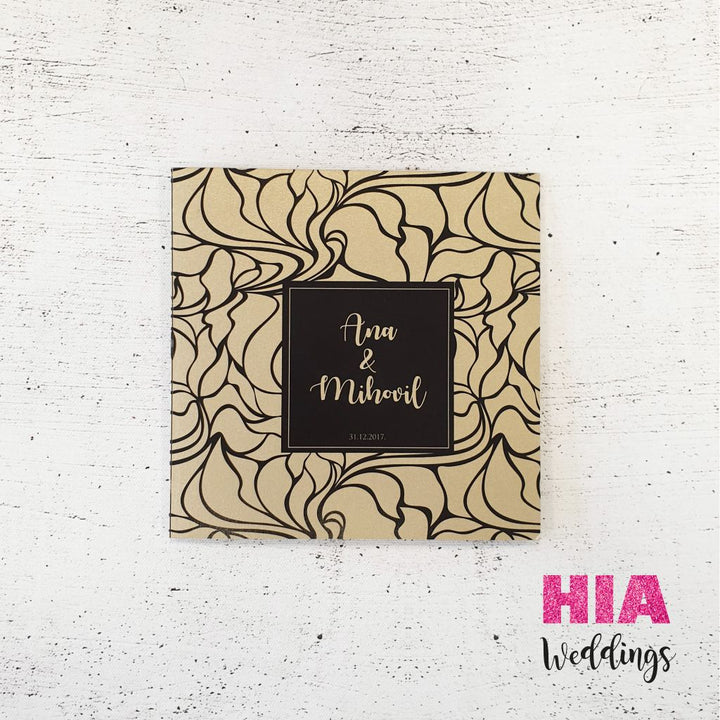 Pozivnice Za Vjenčanje - Dizajn 40 - Format E - Papir: Perla @HIA Weddings