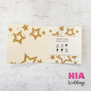 Pozivnice Za Vjenčanje - Dizajn 41 - Format E - Papir: Perla @HIA Weddings