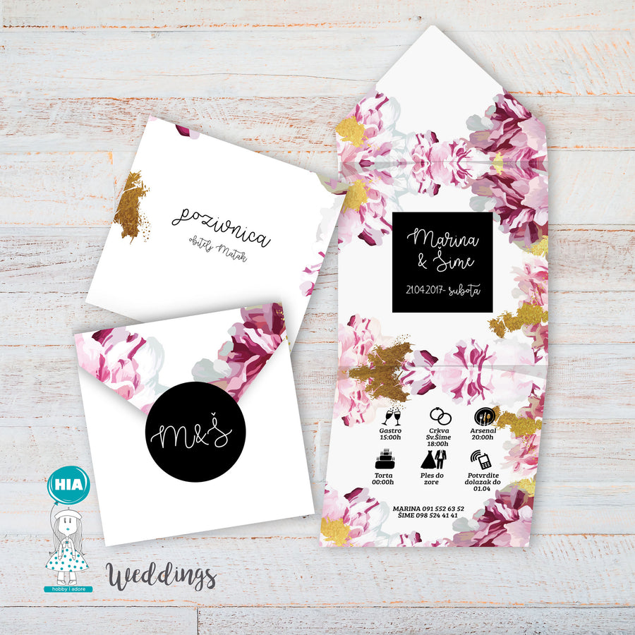 Dizajn No29 - Gold&Flowers