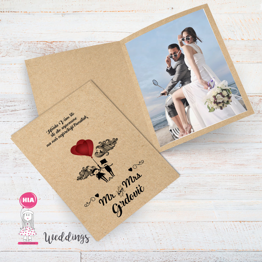 Zahvalnice Za Vjenčanje - Zahvalnice Za Umetanje Fotografije Za Vjenčanje - Pokloni Za Goste Na Vjenčanju - Dizajn Hearts&Craft @HIA Weddings
