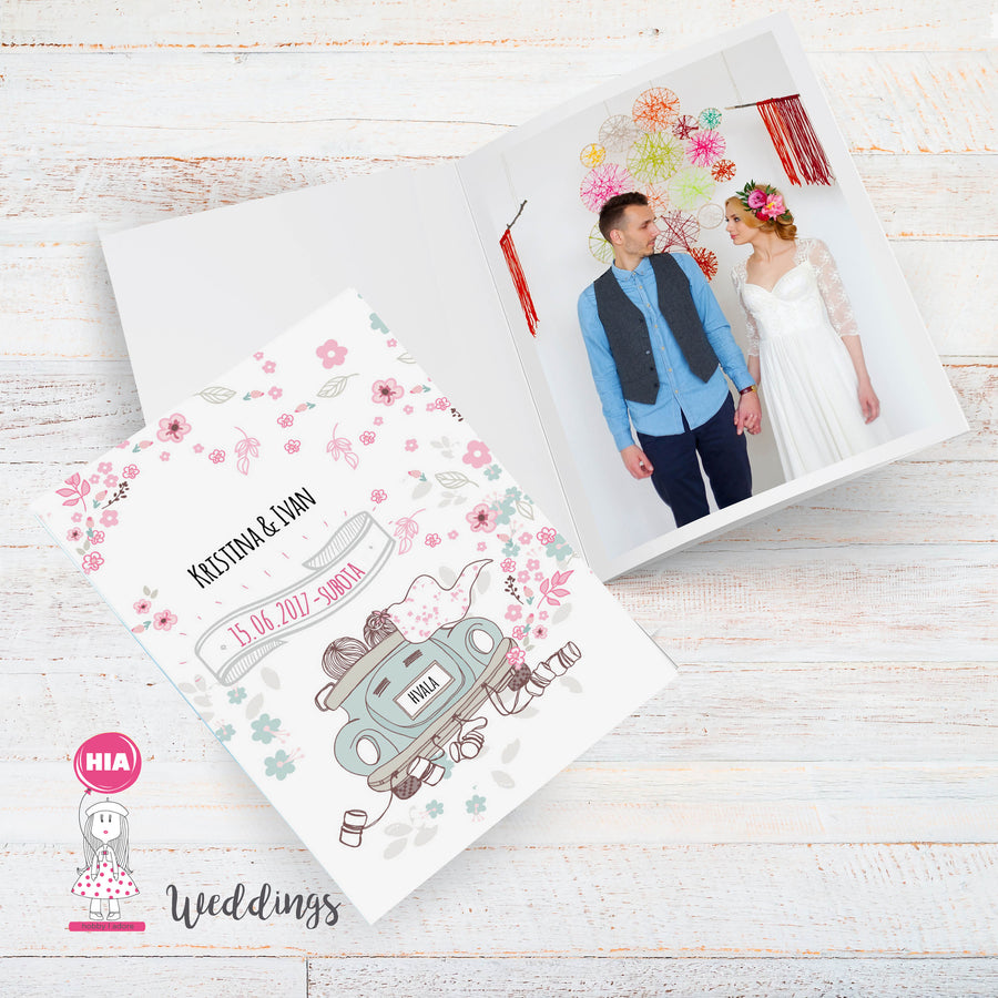 Zahvalnice Za Vjenčanje - Zahvalnice Za Umetanje Fotografije Za Vjenčanje - Pokloni Za Goste Na Vjenčanju - Dizajn Heavenly Miles @HIA Weddings