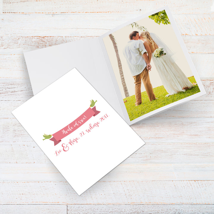 Zahvalnice Za Vjenčanje - Zahvalnice Za Umetanje Fotografije Za Vjenčanje - Pokloni Za Goste Na Vjenčanju - Dizajn Love Wheels @HIA Weddings