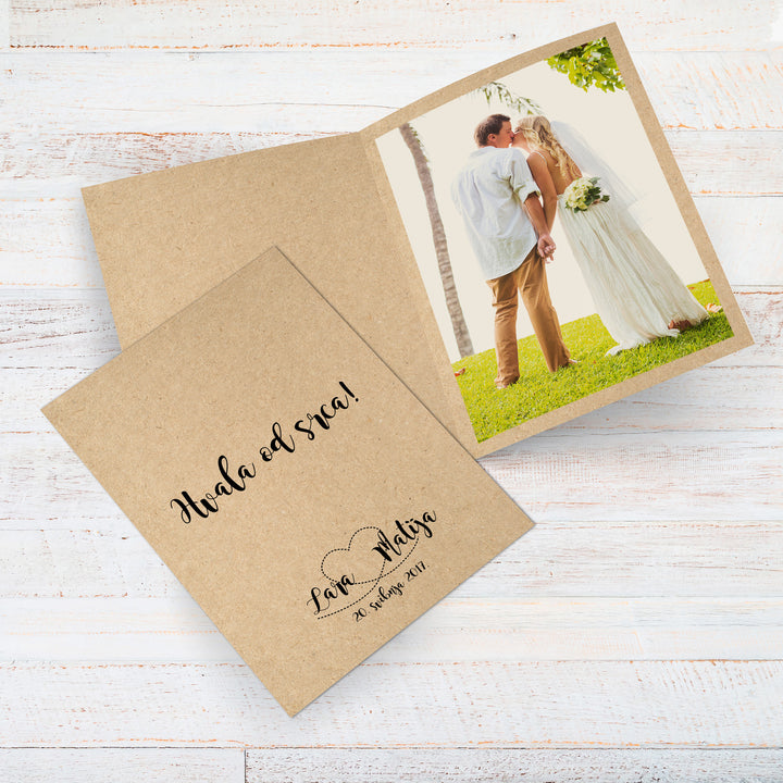 Zahvalnice Za Vjenčanje - Zahvalnice Za Umetanje Fotografije Za Vjenčanje - Pokloni Za Goste Na Vjenčanju - Dizajn Photo Craft @HIA Weddings
